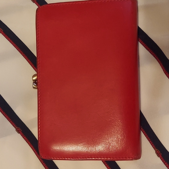 Gorgeous Gucci wallet red horseshoe, vintage mid 80's ♥ - Picture 13 of 14